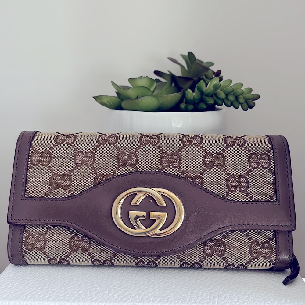 Gucci Monogram Long Wallet